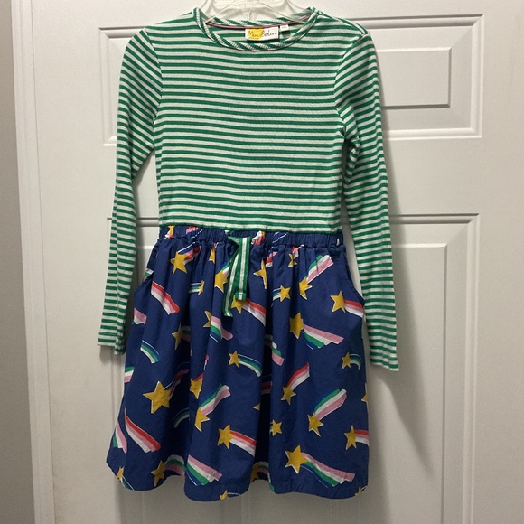 Girls 9-10y Mini Boden Rainbow and Stars Dress - Picture 1 of 5